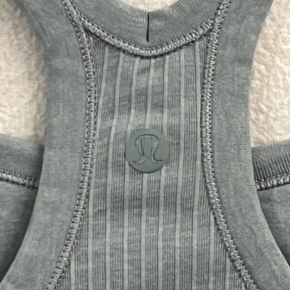 Lululemon Women Solid Blue Cast Ebb to Street Tank II Racerback Top W1AX1S 10 - Picture 5 of 6